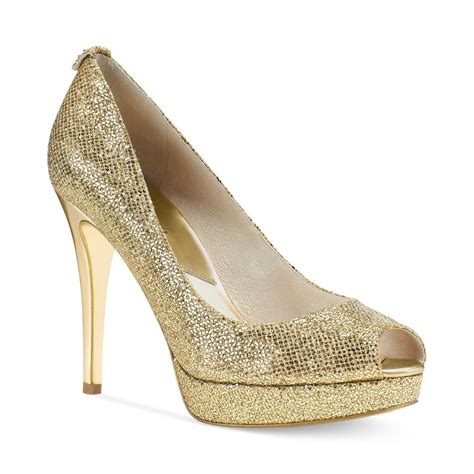 pumps goud michael kors|Michael Kors gold shoes heels.